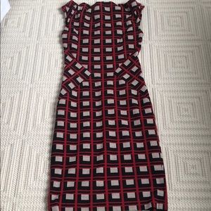 Wool cowl neck dress